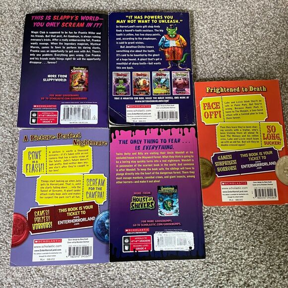 (Lot of 5) R. L. Stine Goosebumps Books 1st Editions: 5,8,9,12,13, - Picture 7 of 16